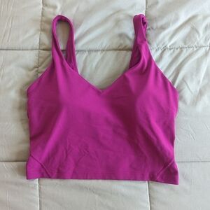 Pink Lululemon Align Crop Tank Top